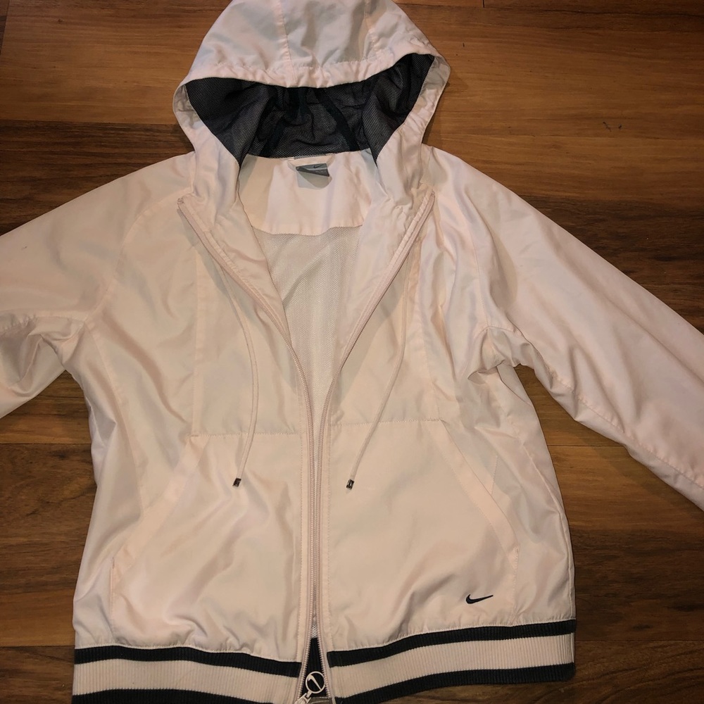 Nike Pink/Gray Windbreaker Light Hoodie Jacket